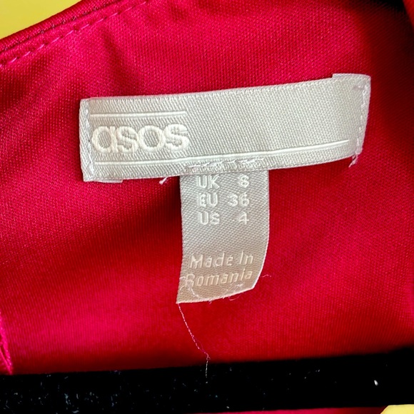ASOS Maroon Coctail Dress - Picture 3 of 4